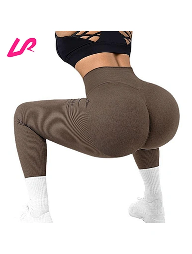 Get a sleek and comfortable look with our ribbed leggings. Made with stretchy and ribbed fabric, these leggings provide both style and comfort.